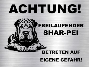 Hundeschild Shar-Pei