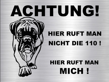 Hundeschild Boxer