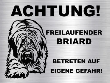 Hundeschild Briard