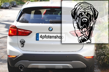 Autoaufkleber "Englischer Mastiff" Kontur