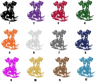 Autoaufkleber "Zwergpinscher" Kontur