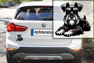 Autoaufkleber "Zwergschnauzer" Kontur