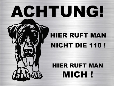 Hundeschild Dobermann