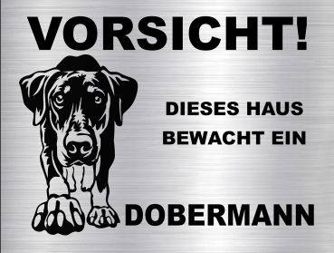 Hundeschild Dobermann