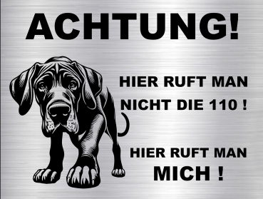 Hundeschild Deutsche Dogge