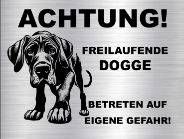 Hundeschild Deutsche Dogge