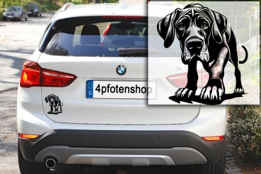 Autoaufkleber "Deutsche Dogge" Kontur