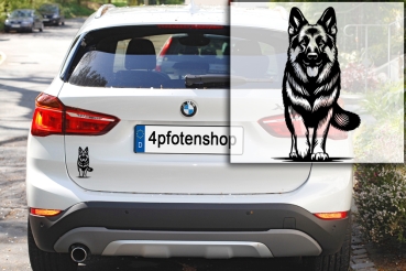 Autoaufkleber "Deutscher Schäferhund" Kontur