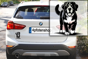 Autoaufkleber "Großer Schweizer Sennenhund" Kontur