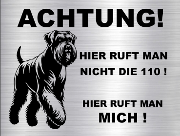 Hundeschild Riesenschnauzer