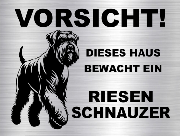 Hundeschild Riesenschnauzer