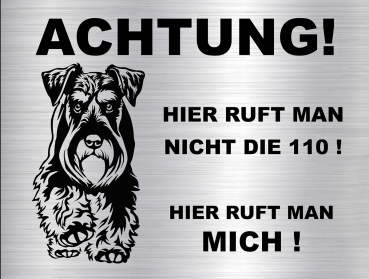 Hundeschild Schnauzer