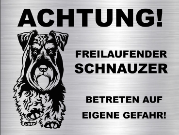 Hundeschild Schnauzer