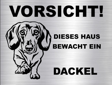 Hundeschild Kurzhaardackel