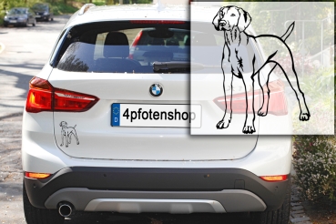 Autoaufkleber "Magyar Vizsla" Kontur