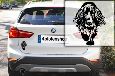 Autoaufkleber "Deutsch Langhaar" Kontur