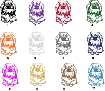 Autoaufkleber "Pekingese" Kontur