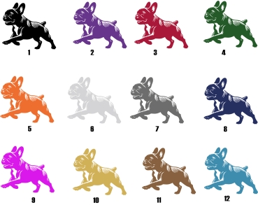 Autoaufkleber "Französische Bulldogge" Kontur