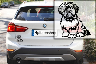 Autoaufkleber "Bolonka Zwetna" Kontur