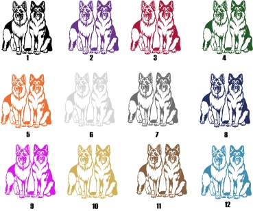 Autoaufkleber "Deutscher Schäferhund" Kontur