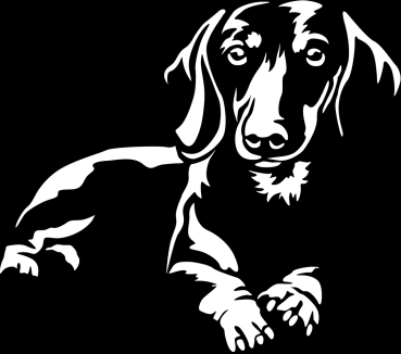 Aufkleber Dackel