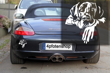 Preview: Autoaufkleber "Deutsche Dogge" Kopf