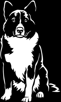 Aufkleber Karelischer Bärenhund