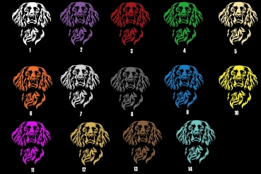 Preview: Autoaufkleber "Boykin Spaniel" Kopf