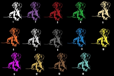 Preview: Autoaufkleber "Magyar Vizsla" Kontur