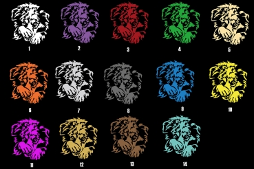 Autoaufkleber "Australian Shepherd" Kontur