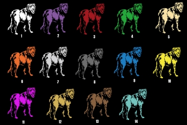 Preview: Autoaufkleber "Irish Wolfhound" Kontur