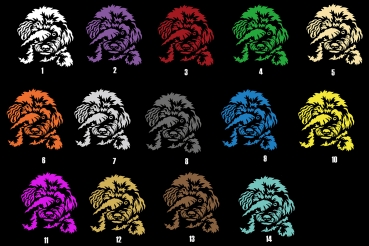 Preview: Autoaufkleber "Bologneser" Kontur