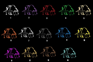 Preview: Autoaufkleber "Bloodhound" Kontur