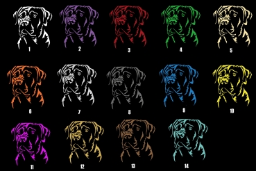 Autoaufkleber "Cane Corso" Kopf