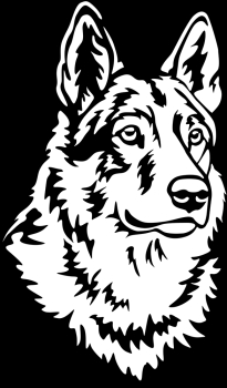 Aufkleber Tschechischer Wolfhund