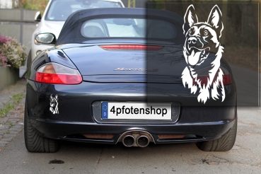 Autoaufkleber "Malinois" Kopf