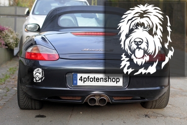 Preview: Autoaufkleber "Bobtail" Kopf
