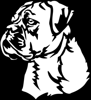 Aufkleber Continental Bulldog Kopf