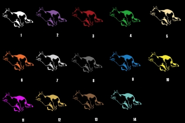 Autoaufkleber "Deutscher Schäferhund" Kontur