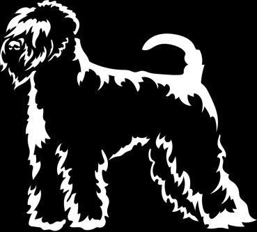 Autoaufkleber "Irish Soft-coated Wheaten Terrier" Kontur