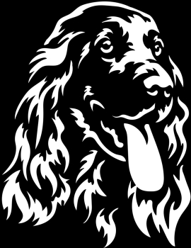 Autoaufkleber "Englischer Cocker Spaniel" Kopf