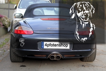 Autoaufkleber "Dobermann" Kopf