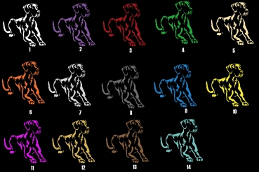 Autoaufkleber "Deutsche Dogge" Kontur