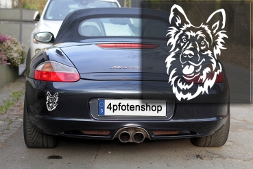 Autoaufkleber "Deutscher Schäferhund" Kopf