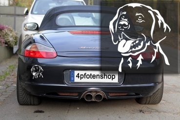 Autoaufkleber "Labrador" Kopf