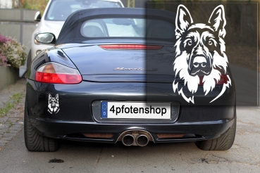 Autoaufkleber "Deutscher Schäferhund" Kopf