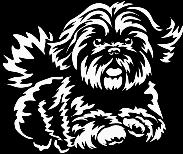 Autoaufkleber "Shih-Tzu" Kontur