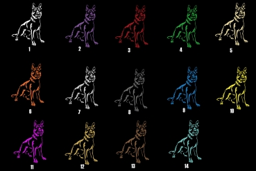 Autoaufkleber "Deutscher Schäferhund" Kontur