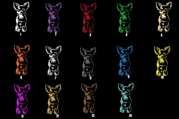 Autoaufkleber "Chihuahua" Kontur