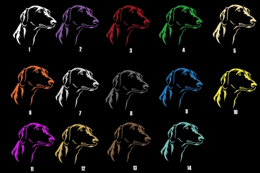 Autoaufkleber "Azawakh" Kopf